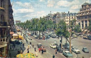 Avenida de los Campos Elíseos. París (1963). Anverso.