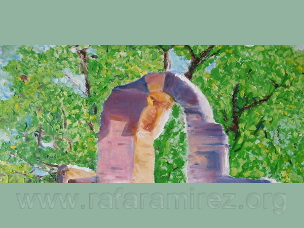 Carmen de Granada óleo de Rafael Ramírez