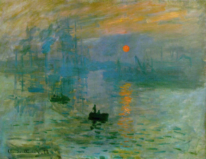 Impresión, sol naciente. Claude Monet