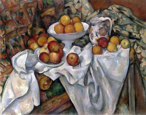 Bodegón con manzanas y naranjas de Paul Cézanne