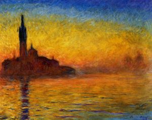 Claude Monet Crépuscule à Venise (Crepúsculo, Venecia)