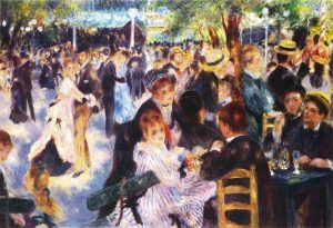 Baile en el Moulin de la Galette. Pierre-Auguste Renoir.