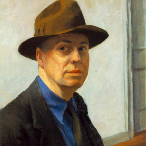 Retrato de Edward Hopper.