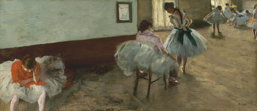 La lección de danza. Edgar Degas (1879).