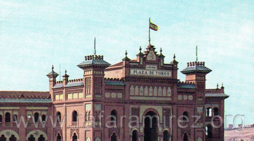 Plaza de Toros de Las Ventas. Madrid - Postal (1958)