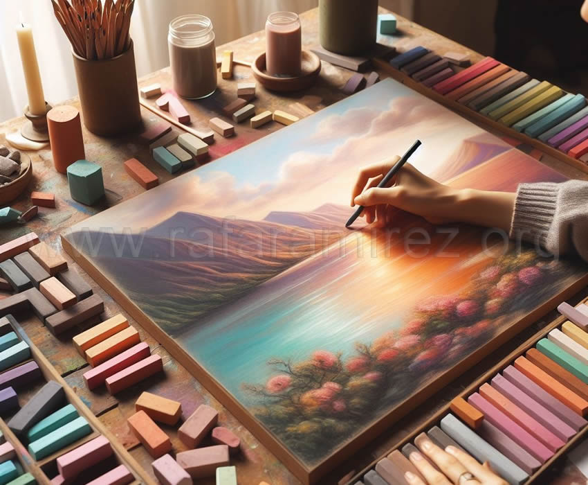 El paisaje a pastel, guía paso a paso. Blog de Rafael Ramírez.