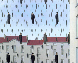 Golconda (1953). René Magritte.