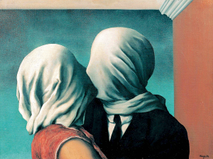 Los Amantes (1928). René Magritte.