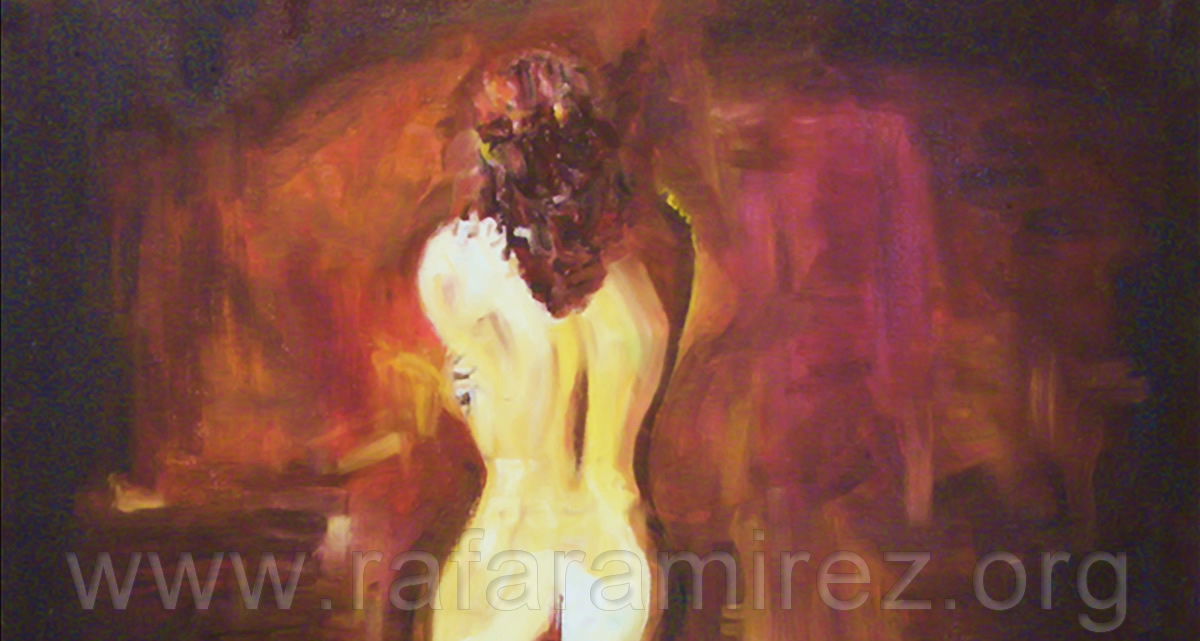 Sutil Presencia, pintura al óleo de Rafael Ramírez.