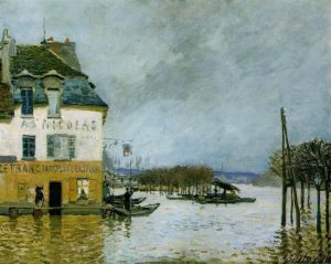 Alfred Sisley - Inundación en Port-Marley (1876).