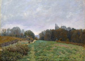 Alfred Sisley - Paisaje en Louveciennes (1873).