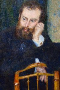 Retrato de Alfred Sisley - Auguste Renoir (1876).