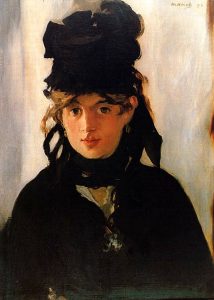 Berthe Morisot, retrato de Edouard Manet (1872).