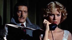 Escena de Crimen perfecto (1954) Alfred Hitchcock. Blog de Rafael Ramírez.