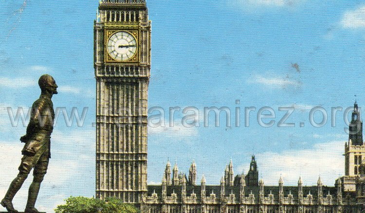 Big Ben y Cámara de los Comunes. Londres. 1962. Blog de Rafael Ramírez.