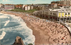La Gran Playa y el Casino Municipal (Biarritz) Años 50. Anverso.