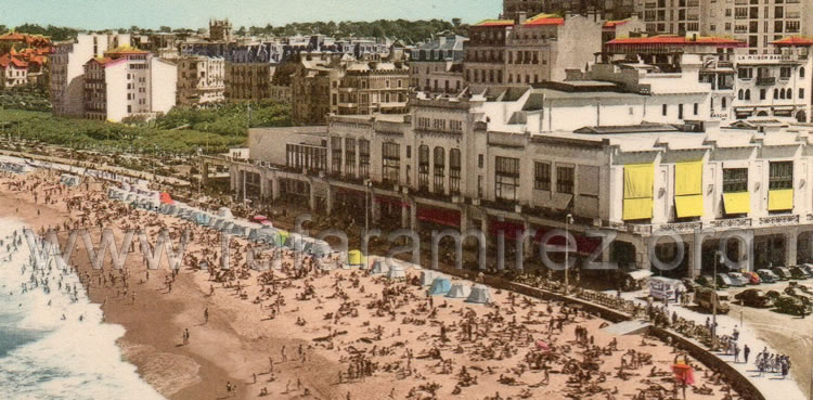 La Gran Playa y el Casino Municipal (Biarritz) Años 50. Blog de Rafael Ramírez.