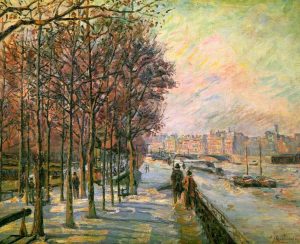 La plaza Valhubert (1875). Armand Guillaumin. Blog de Rafael Ramírez.