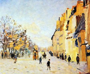 Quai de la Gare, Nieve (1874). Armand Guillaumin. Blog de Rafael Ramírez.
