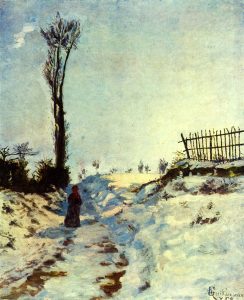 Hueco en la nieve (1869). Armand Guillaumin. Blog de Rafael Ramírez.