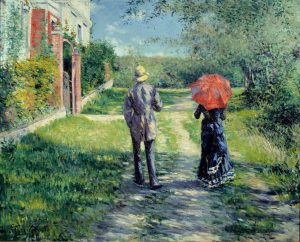 Camino cuesta arriba (1881). Gustave Caillebotte. Blog de Rafael Ramírez.