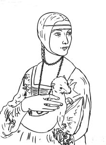Leonardo da Vinci. La Dama del Armiño.