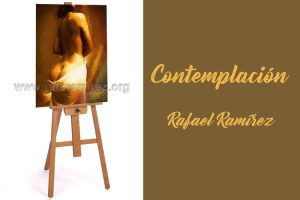 Contemplación, pintura al óleo de Rafael Ramírez.