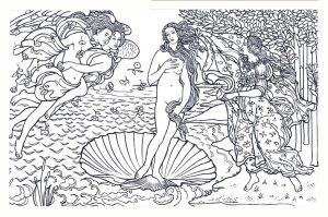 Sandro Botticelli. El nacimiento de Venus.