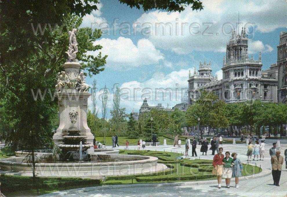 Paseo Del Prado Madrid Postal De 1964 Postales Antiguas colecci n paseo-del-prado-madrid-postal-de-1964-postales-antiguas-colecci-n