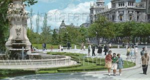 Paseo del Prado. Madrid - Postal (1964). Blog de Rafael Ramírez.