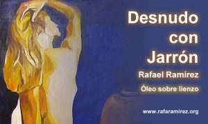 Desnudo con jarrón, pintura al óleo de Rafael Ramírez.