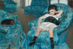 Niña en un Sillón Azul (1878). Mary Cassat. Blog de Rafael Ramírez.