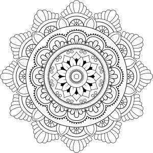 Mandala 1 para colorear. Blog de Rafael Ramírez.