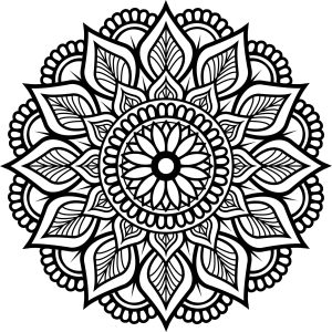 Mandala 2 para colorear. Blog de Rafael Ramírez.