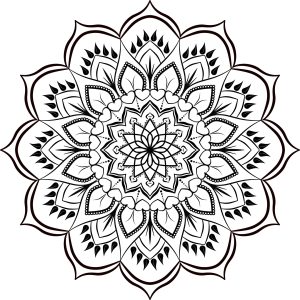 Mandala 5 para colorear. Blog de Rafael Ramírez.