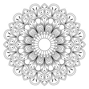 Mandala 8 para colorear. Blog de Rafael Ramírez.