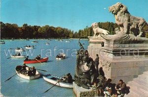 Estanque del Retiro. Madrid - Postal (1968) Anverso