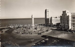 Plaza de España (Sta. Cruz de Tenerife) - Postal vintage. Anverso.