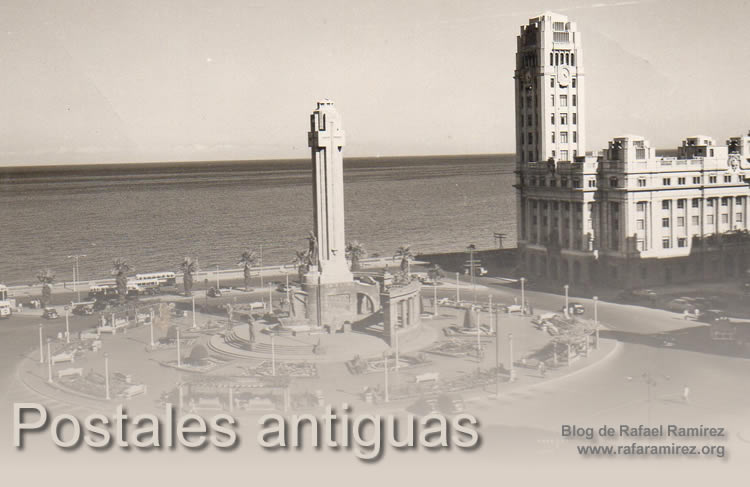 Plaza de España (Sta. Cruz de Tenerife) - Postal vintage . Blog de Rafael Ramírez.