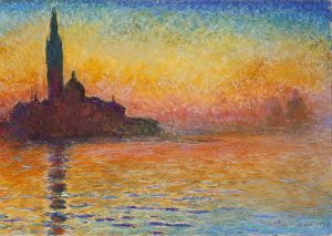 San Giorgio Maggiore al anochecer (1908). Claude Monet. Blog de Rafael Ramírez.