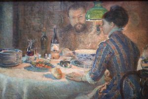 Bajo la lámpara (1887). Marie Bracquemond. Blog de Rafael Ramírez.