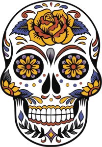 Plantilla de La Catrina para Halloween. Blog de Rafael Ramírez.