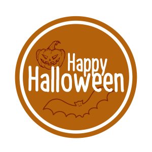 Plantilla de colgante o cartel para Halloween. Blog de Rafael Ramírez.