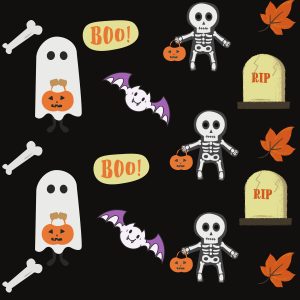 Plantilla de papel de regalo para Halloween. Blog de Rafael Ramírez.