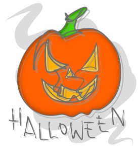 Siguiente plantilla de calabaza o cartel para Halloween. Blog de Rafael Ramírez.