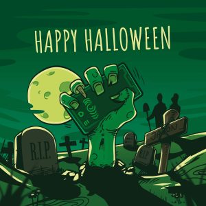 Seguidamente plantilla de Cartel para Halloween. Blog de Rafael Ramírez.