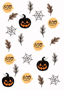 Plantilla de papel de regalo para Halloween. Blog de Rafael Ramírez.
