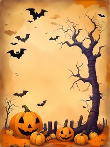 Plantilla de Invitación cartel o carta para Halloween. Blog de Rafael Ramírez.