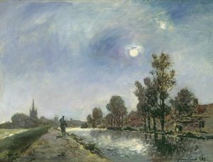 Camino de Sirga cerca de Overschie (1865) Johan Barthold Jongkind. Blog de Rafael Ramírez.