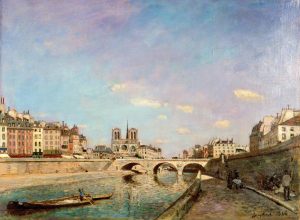 El Sena y Notre-Dame de París (1864) Johan Barthold Jongkind. Blog de Rafael Ramírez.